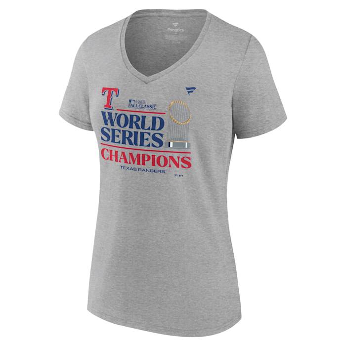 Texas Rangers 2023 World Series Champions Women's Locker Room V-Neck Tee